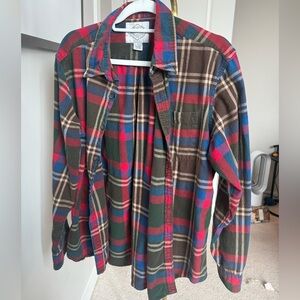 St. John's Bay Multicolor Brushed Flannel Shirt